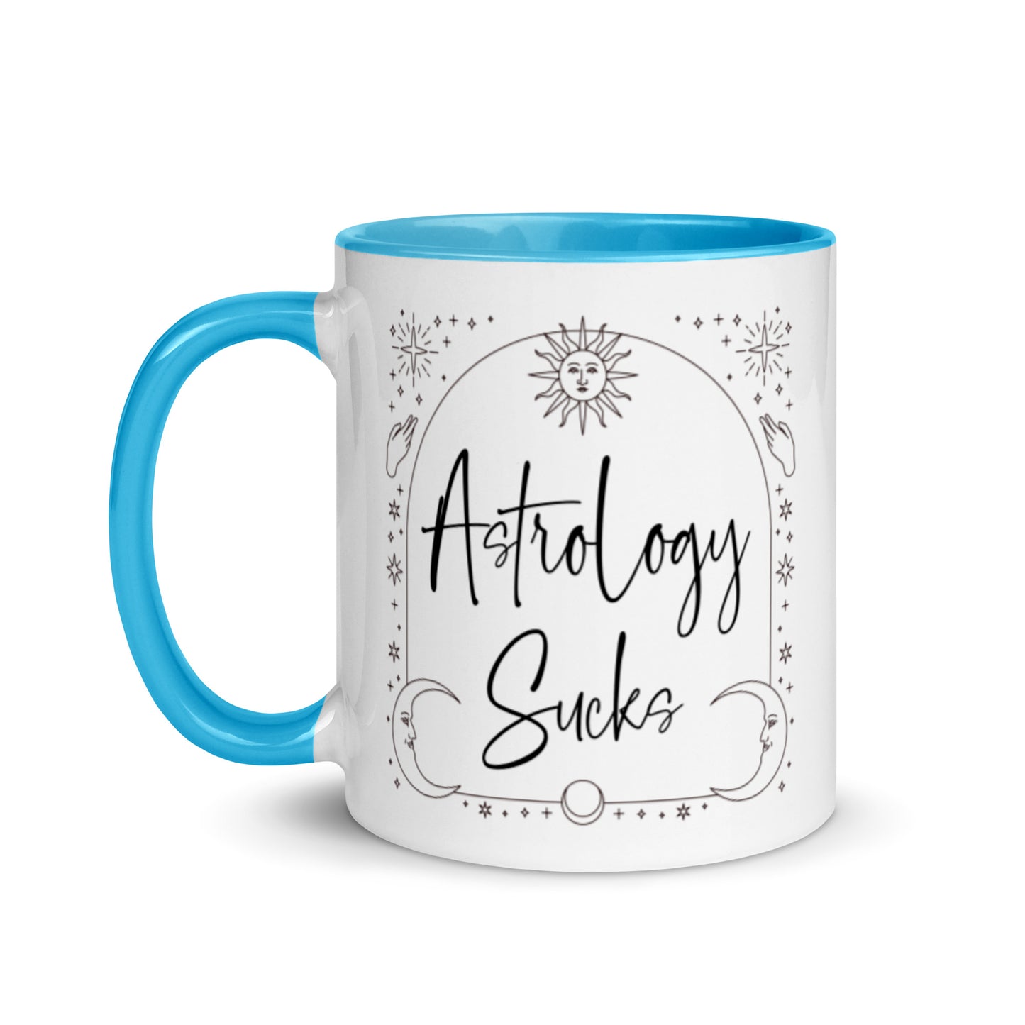 "Astrology Sucks" Mug (Ceramic w/Color Inside)